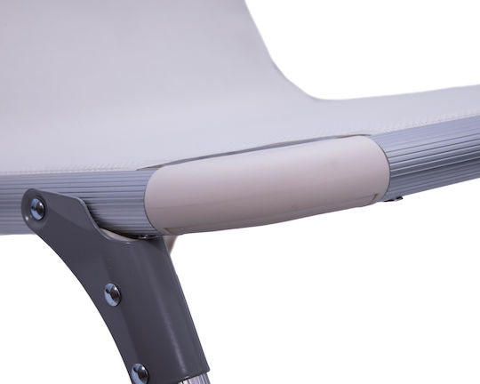 Sunpro Aluminium Beige Beach Lounger-Armchair