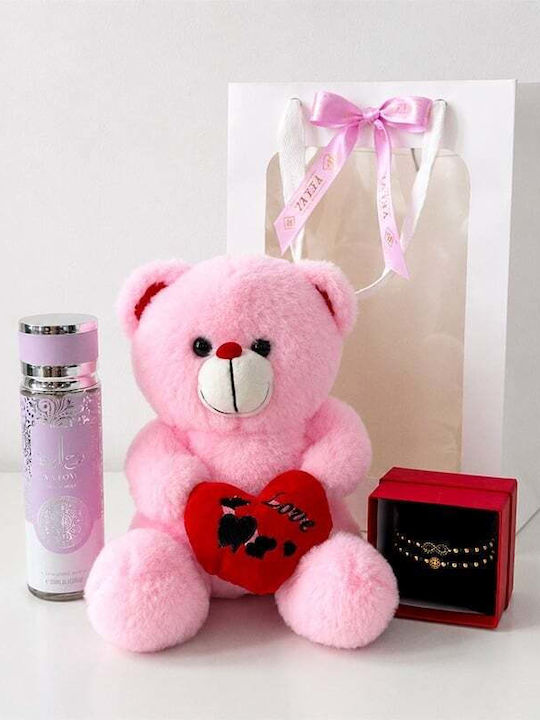 Velve Set Bratari Martisor Pentru Femei Cu Design Inima Din Argint Placate Cu Aur