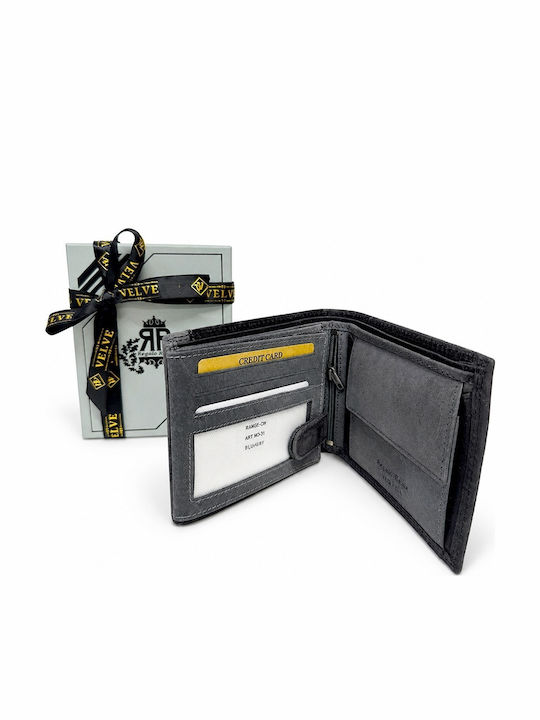 Grey Leather Men's Wallet