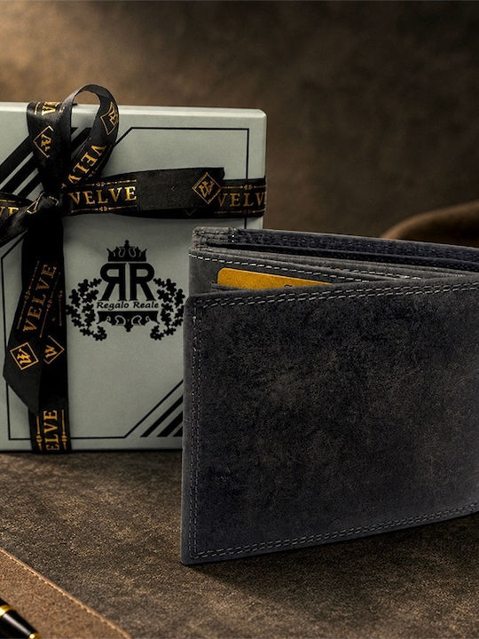 Grey Leather Men's Wallet