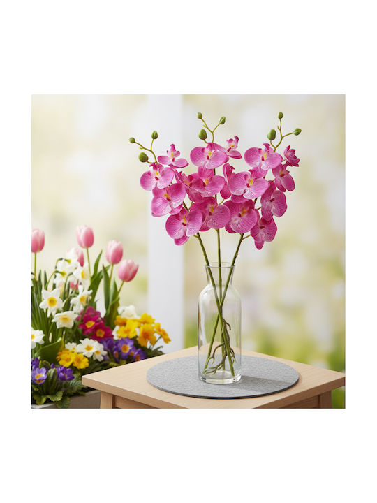 Artificial Orchid Branch 96 Cm Fuchsia