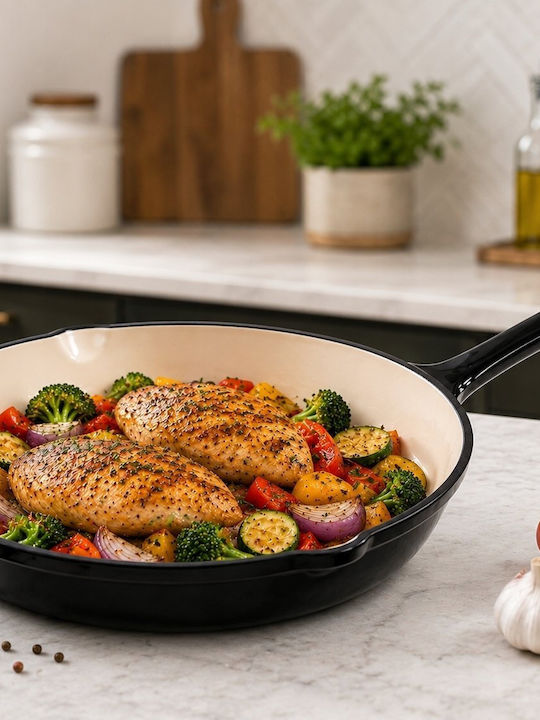 Krisberg Cast Iron Pan with Enamel Coating 30cm