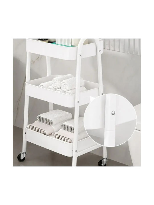 Verk Group Metal Kitchen Trolley White