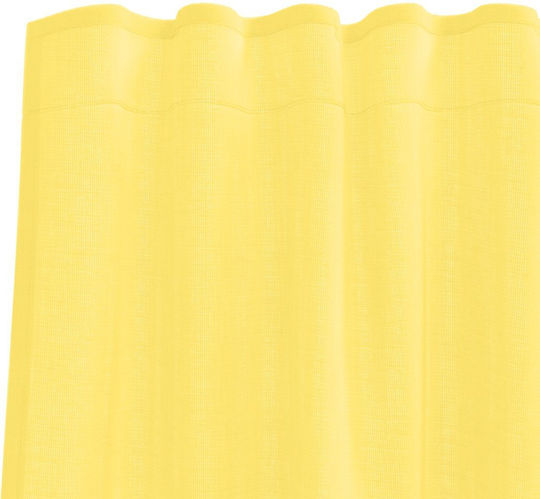 vidaXL Set Curtains with Tab Tops Yellow 140x175cm
