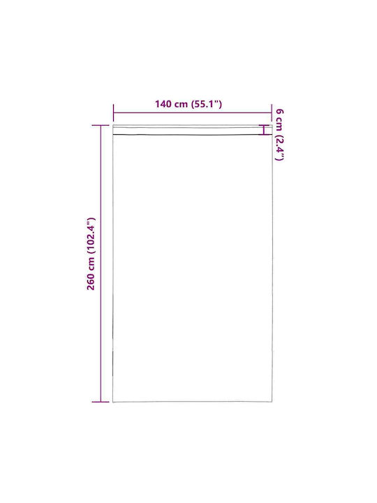 vidaXL Set Perdele cu Bretele Portocalii 140x260cm
