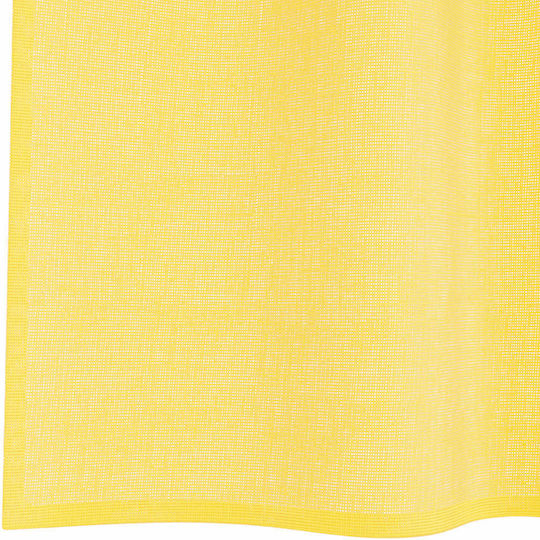 vidaXL Set Perdele Cu Bretele Voile Galbene 140x245cm