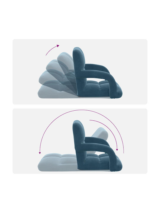 Multifunctional Bean Bag Chair Blue 58x62x58cm