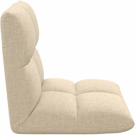Multifunctional Bean Bag Chair Cream 50x61x57cm
