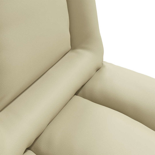 Vielseitiger Sitzsack Pouf Sessel Creme 55x61x70cm
