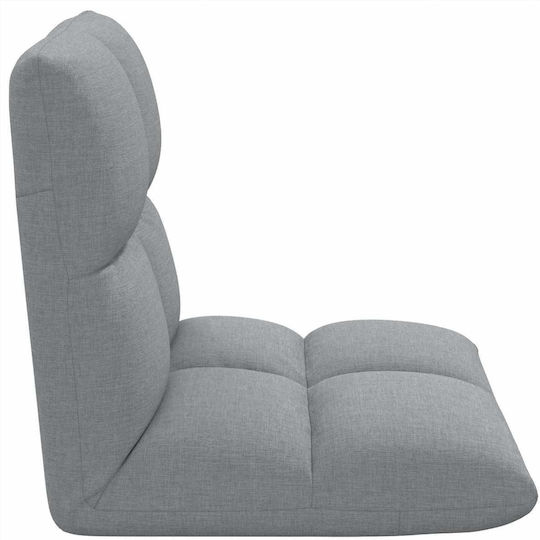 Vielseitiger Sitzsack Pouf Offenes Grau 50x61x57cm