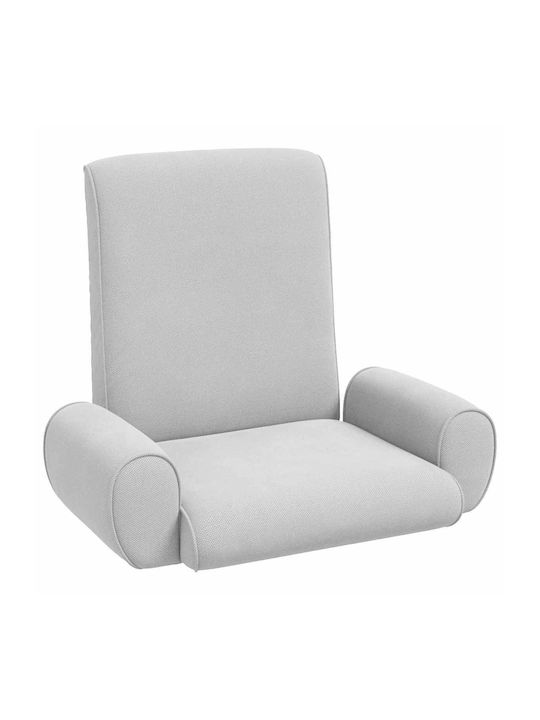 Vielseitiger Sitzsack Pouf Offenes Grau 68x51x56cm