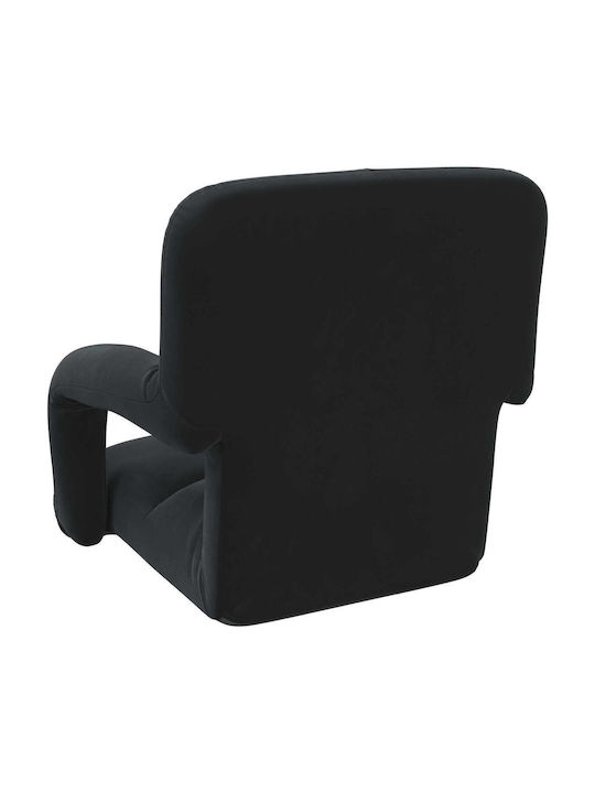 Vielseitiger Sitzsack Pouf Schwarz 58x62x58cm