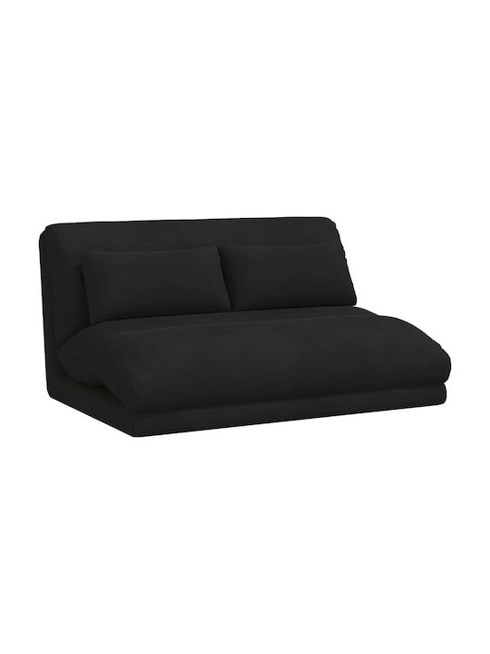 Πολυμορφικός Πουφ Καναπές Μαύρο 110x82x55cm