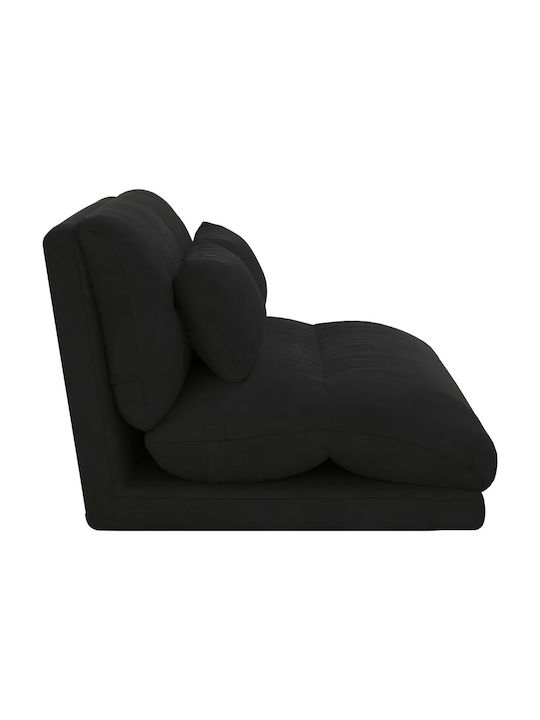 Πολυμορφικός Πουφ Καναπές Μαύρο 110x82x55cm