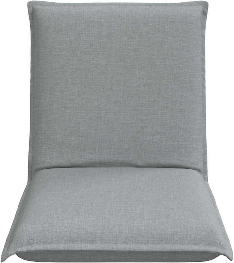 Vielseitiger Sitzsack Pouf Offenes Grau 54x64x59cm
