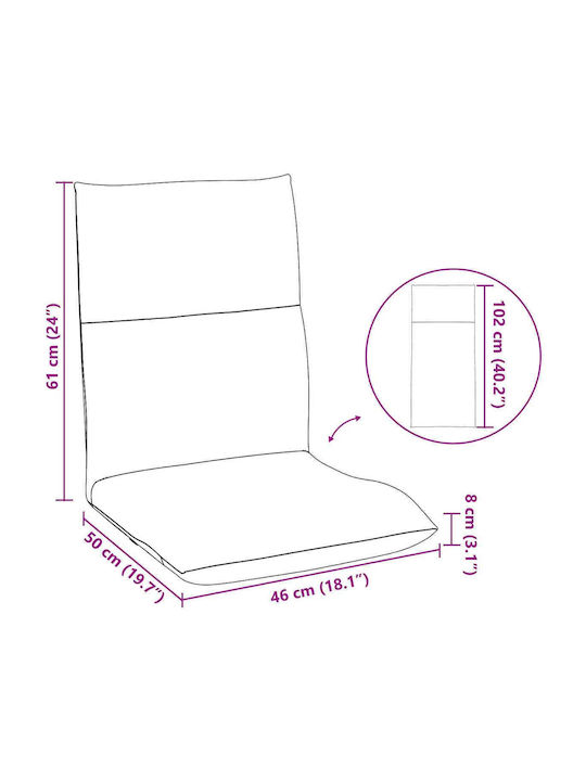Vielseitiger Sitzsack Pouf Blaue 46x50x61cm