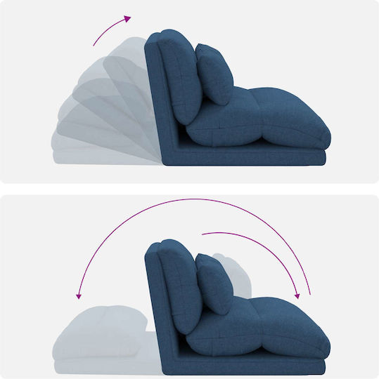 Multifunctional Bean Bag Sofa Blue 110x82x55cm