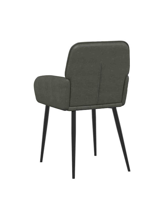 Dining Armchairs With Artificial Leather Upholstery Black 2 Pieces 57x50x85cm