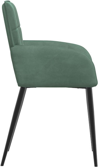 Velvet Light Blue Dining Armchairs 2 Pieces 57x50x85cm