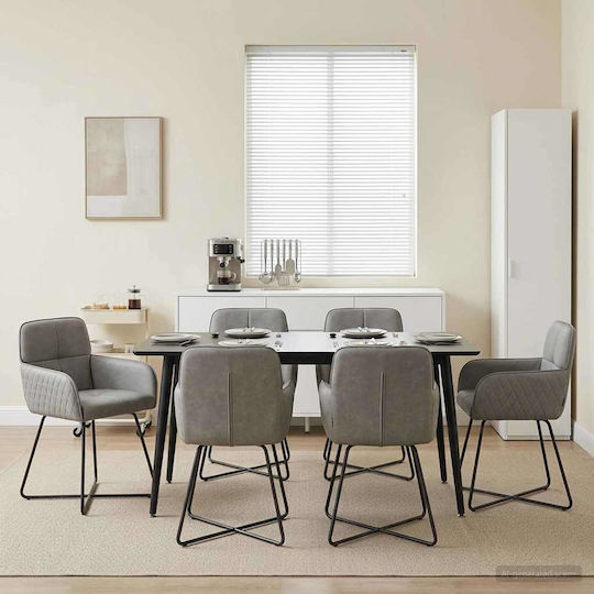 Ess- und Küchenstühle 59x56.5x86cm 6 Stück Grau Ess- und Küchenstühle 59x56.5x86cm 6 Stück Grau