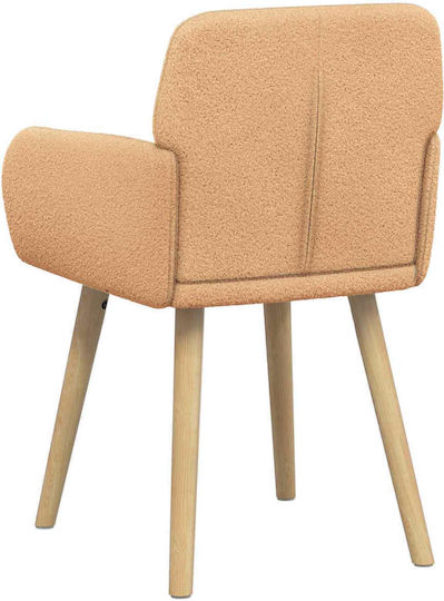Dining Armchairs With Beige Fabric Upholstery 2 Pieces 59x57x85cm