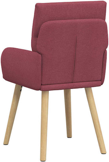 Dining Armchairs With Fabric Upholstery Red 2 Pieces 60x56x96cm