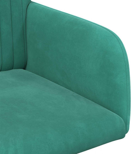 Velvet Turquoise Dining Armchairs 4 Pieces 55x50x84 cm