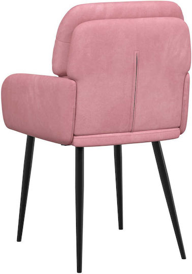 Samt Ess- und Küchenstühle Rosa 2 Stück 59x59.5x90cm