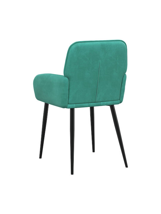 Velvet Turquoise Dining Armchairs 2 Pieces 57x50x85 cm