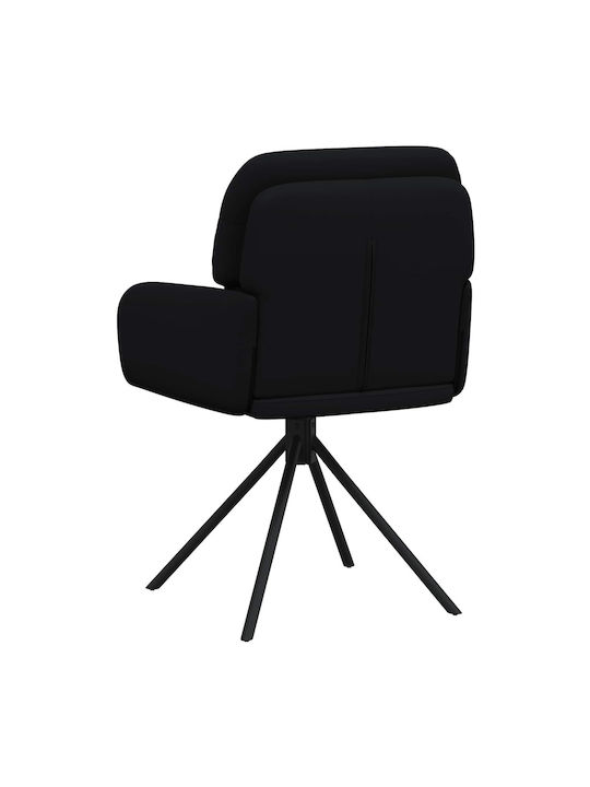 Ess- und Küchenstühle mit Künstliches Leder Schwarz 2Stücke 59x59.5x90cm