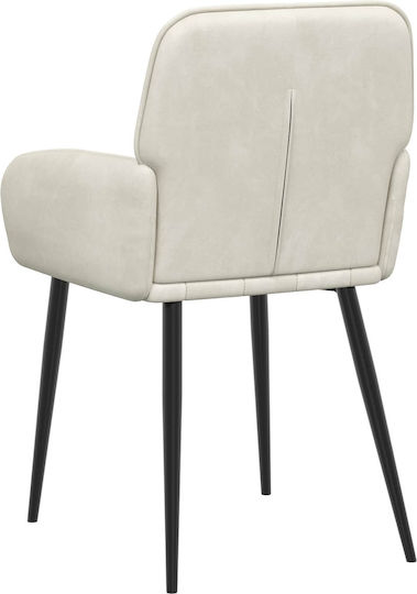 Samt Ess- und Küchenstühle Beigefür 6Stücke 57x50x85cm