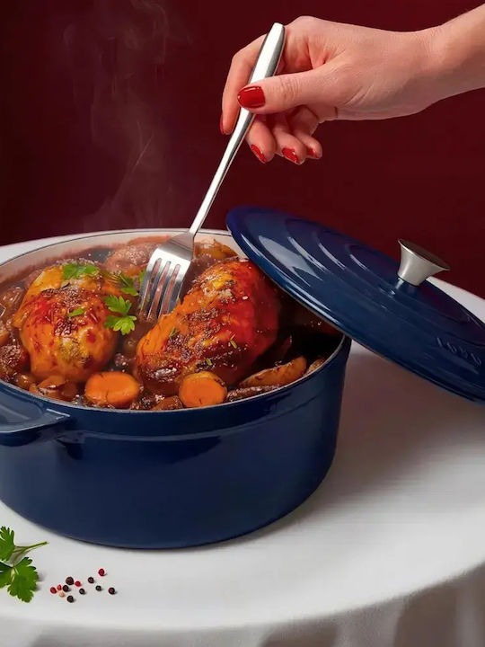 HKoenig Round Cast Iron Dutch Oven 30cm 3.3lt