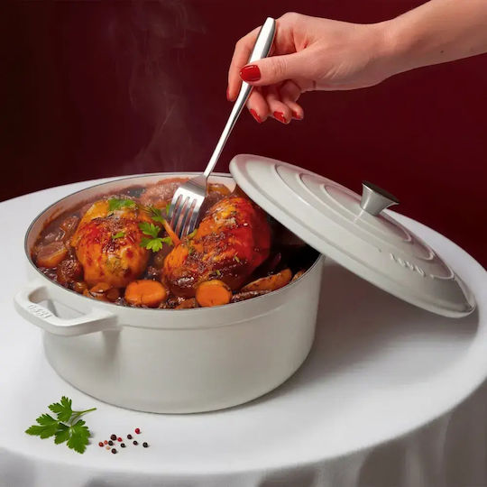 HKoenig Cratiță Rotundă Din Fontă 30cm 3.3lt