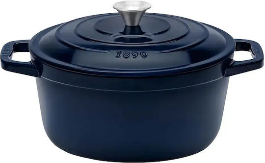 HKoenig Round Cast Iron Dutch Oven 33.5cm 4.7lt