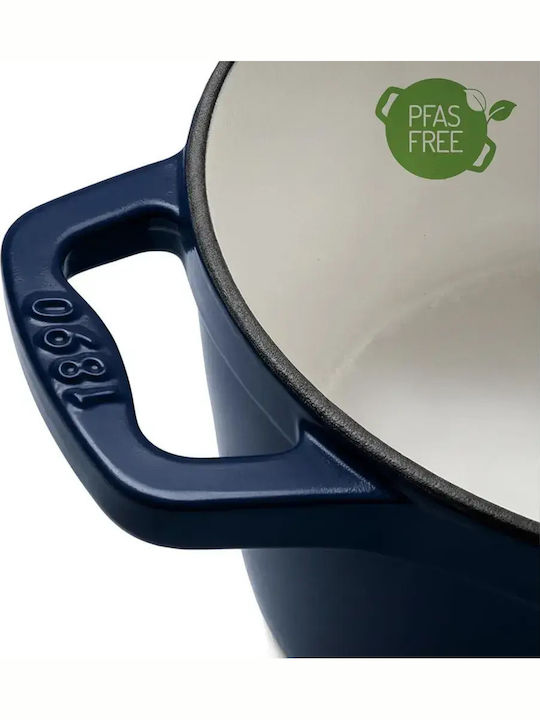 HKoenig Round Cast Iron Dutch Oven 33.5cm 4.7lt
