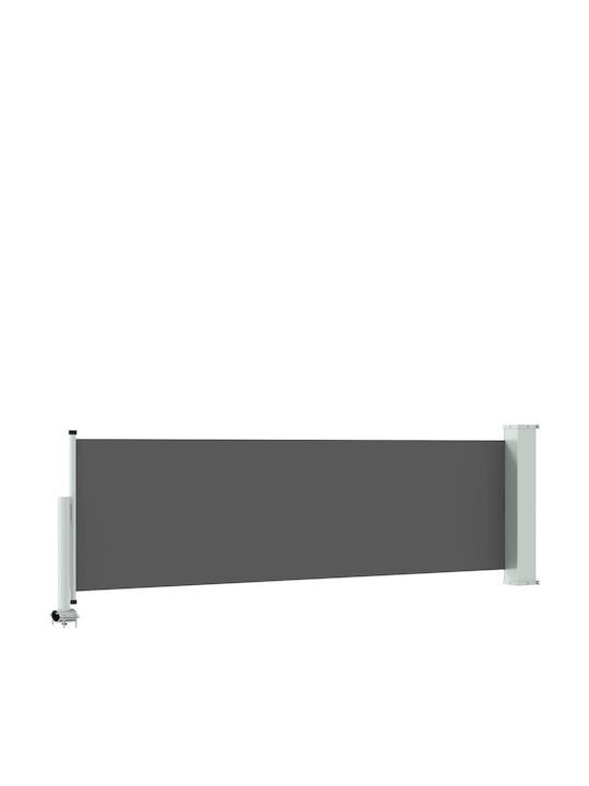 vidaXL Seitliche Markise Terrasse Grau 1x3m