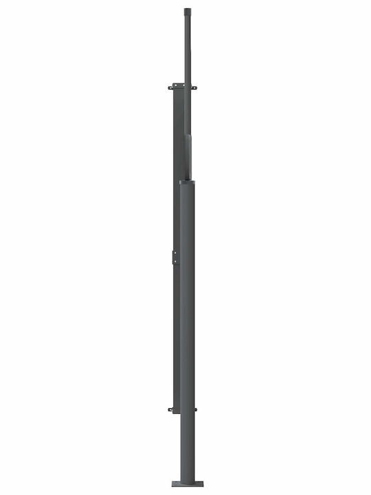vidaXL Seitliche Markise Terrasse Grau 1.2x3m