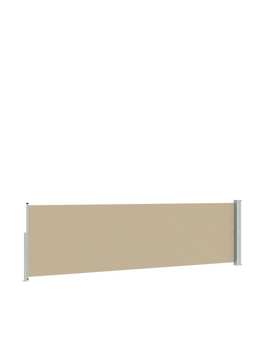 vidaXL Sideway Terrace Tent Beige 1.4x3m