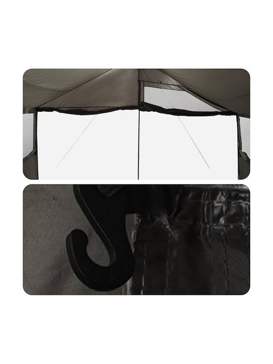 vidaXL Zusammenklappbares Garten Gazebo Braune 4,5x4m