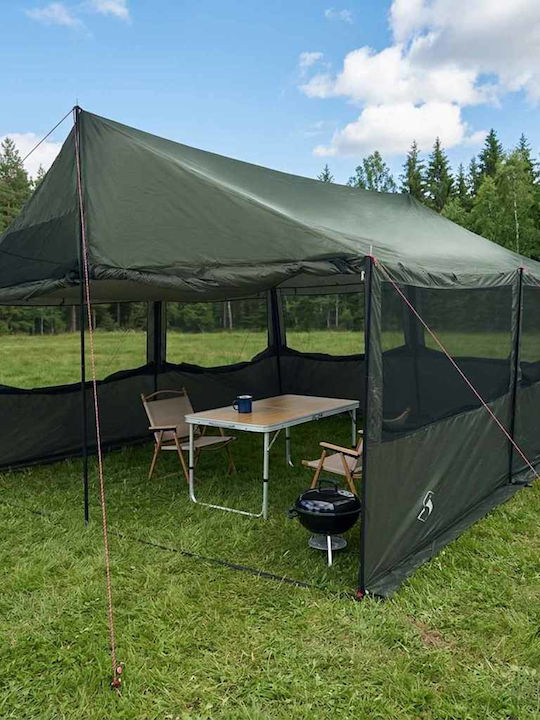 vidaXL Zusammenklappbares Gazebo Garten Grün 4.5x4m