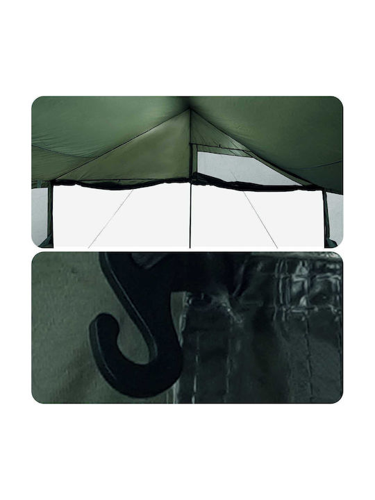 vidaXL Gazebo Pliabil De Grădină Verde 4.5x4m