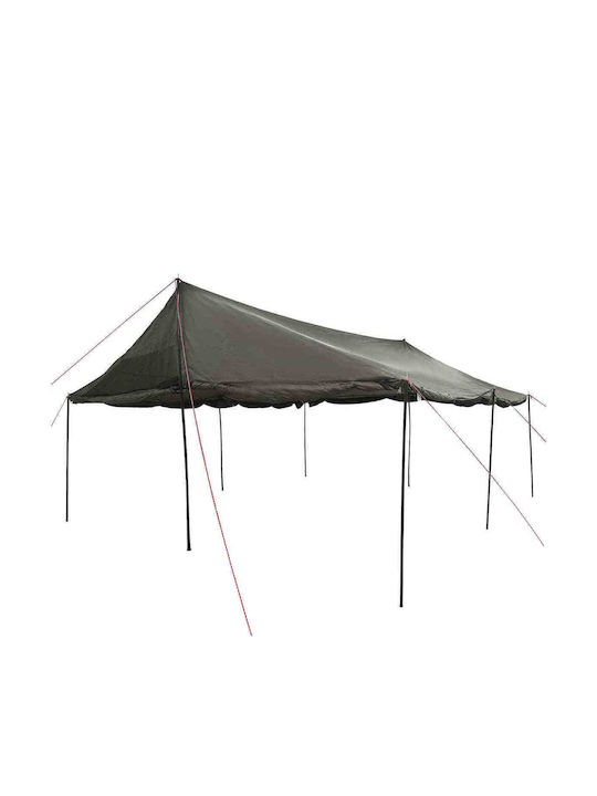 vidaXL Πτυσσόμενο Κιόσκι Κήπου Καφέ 6x4m