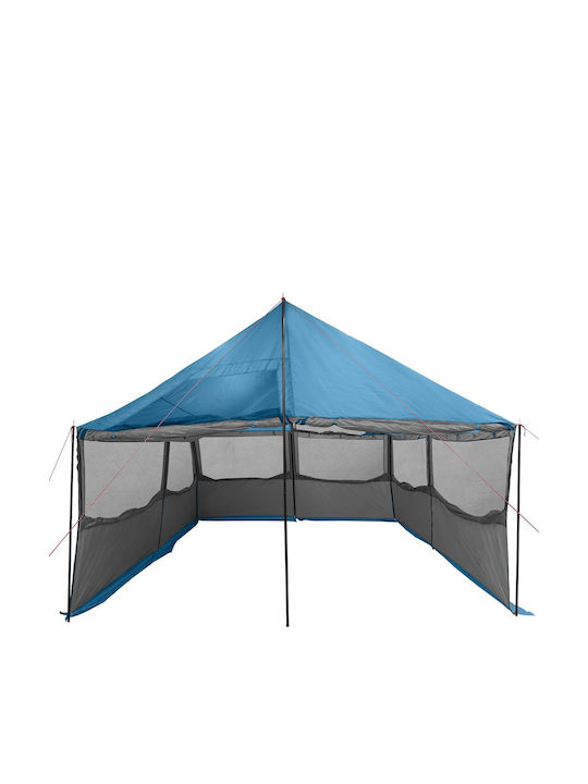 vidaXL Zusammenklappbares Garten Gazebo Blau 4,5x4m