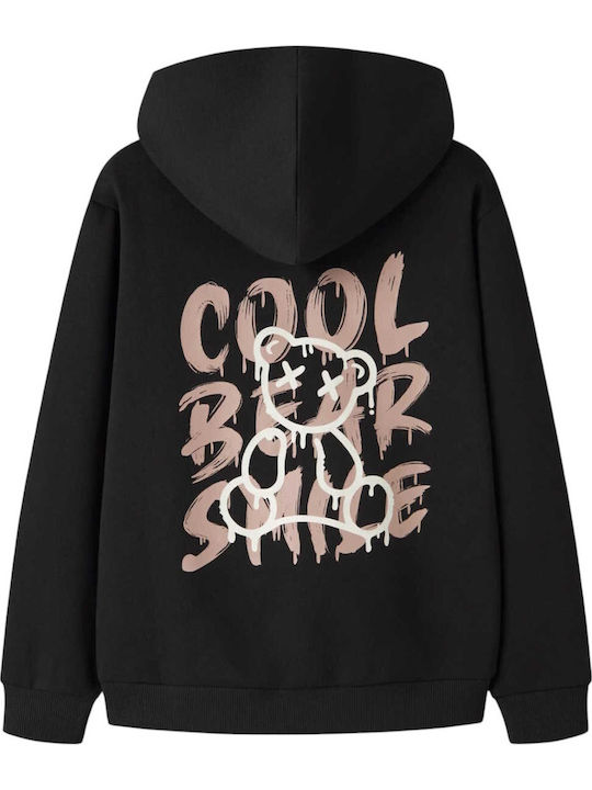 Kinder-Sweatshirt mit Schwarz Kapuze