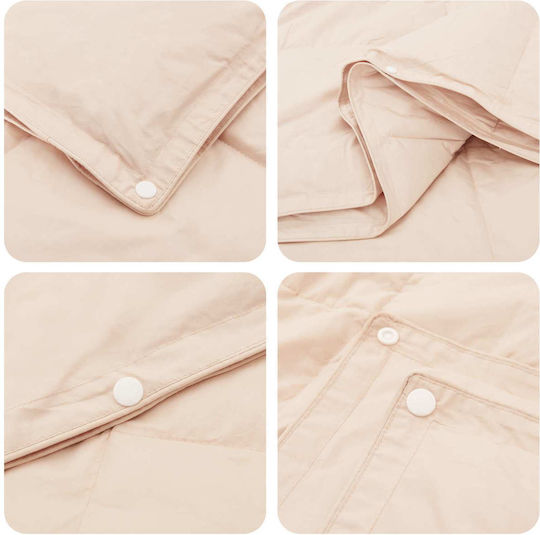 vidaXL Single 140x200 cm Beige