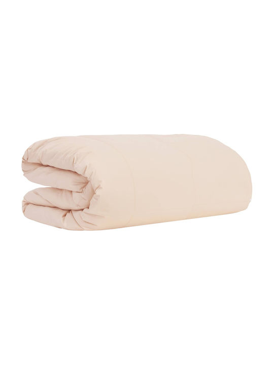 vidaXL Einzel Steppdecke 140x200cm Beige