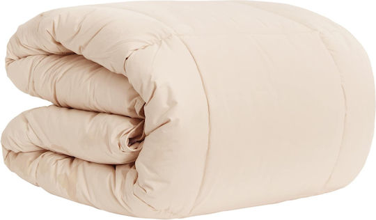 vidaXL Πάπλωμα Υπέρδιπλο 240x220εκ. Μπεζ 350 GSM