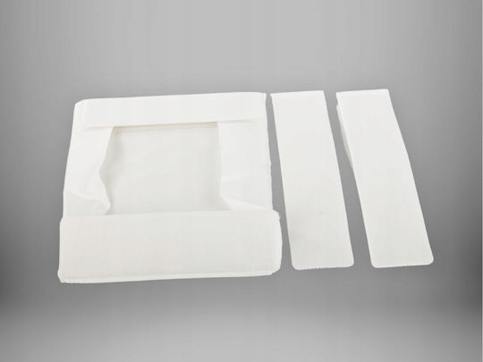 Fabric Storage Box for Clothes Underwear Socks Ties in White Colour 26x20x6cm