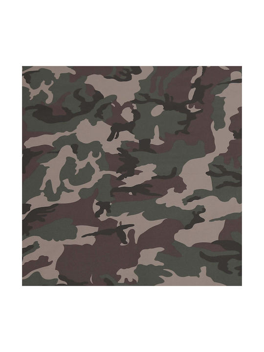 Taburet Camera De Zi Pliabil Cu Spătar Și Spațiu De Depozitare Verde Militar 54x64x59cm