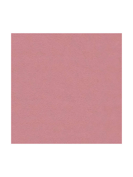 Velvet Upholstered Bench Stool Pink 46x110x40cm